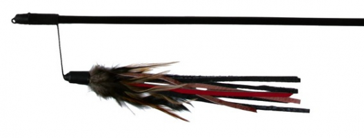 Вудка з мотузками та пір'ям (50 см) - 1