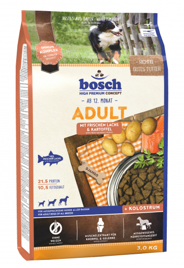 Сухий корм для собак Bosch HPC Adult Лосось та картопля (3 кг) - 1