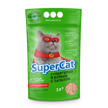 Дерев'яний наповнювач з ароматизатором Super Cat (3 кг)