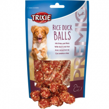 Ласощі для собак Trixie, кульки зі смаком качки та рису (80 г)