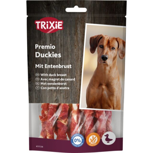 PREMIO косточка "Duckies" для собак Trixie (утка) (100 г) - 1