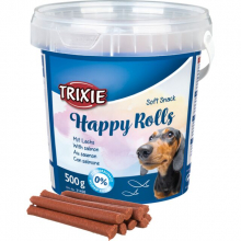 Ласощі для собак Trixie "Happy Rolls", зі смаком лосося (500 г)