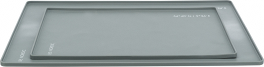 Коврик под миску для собак (48х30 см)  (серый) - 1
