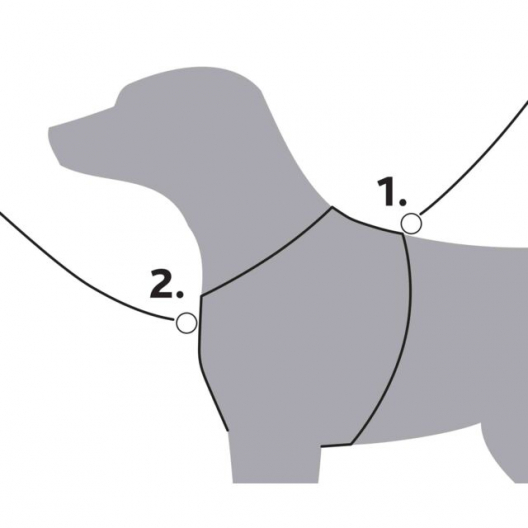 Шлея "Premium trekking" Trixie (XS-S) (пісок / графіт) - 2