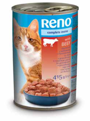 Консерва для котів RENO зі смаком яловичини (415 г) - 1