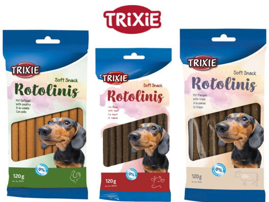 Акционный набор лакомств Trixie Rotolinis для собак (ливер+птица+говядина) (TX-3155, TX-3171, TX-31771) - 1