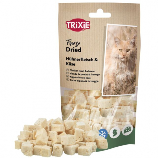 Ласощі для котів Trixie, сублімоване куряче м'ясо та сир (25 г) - 1