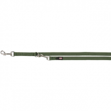 Поводок-перестёжка Premium M-L двухслойный для собак TRIXIE (лесной зелёный)