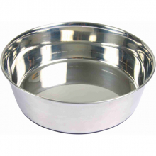 Миска металлическая с резиновой основой для собак (1,7 л)