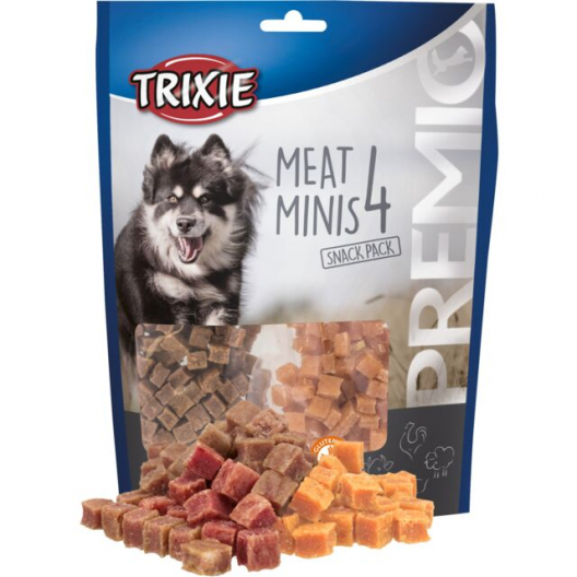 Ласощі для собак Trixie "Meat Minis", м'ясне асорті (100 г) - 1