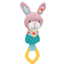 Іграшка кролик з кільцем "Junior" для цуценят (23 см)
