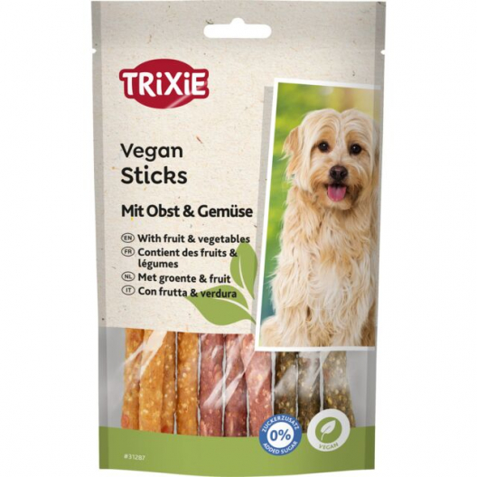 Лакомство для собак "Vegan Sticks" Trixie (фрукты/овощи) (100г) - 1