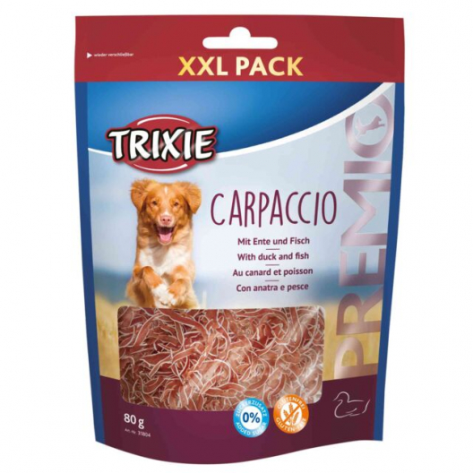 Ласощі для собак Trixie "Carpaccio", зі смаком качки та тріски (80 г) - 1