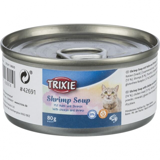 Лакомства для котов Trixie, суп из креветок (80 г) - 1
