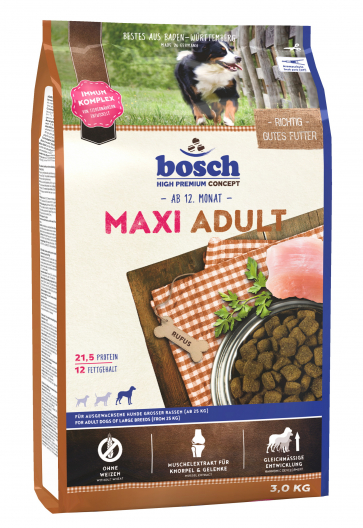 Сухой корм для собак (Бош) HPC Эдалт Макси (3 кг) - 1