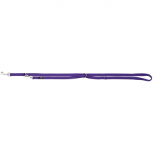 Поводок-перестёжка Premium M-L двухслойный для собак TRIXIE (фиолетовый)