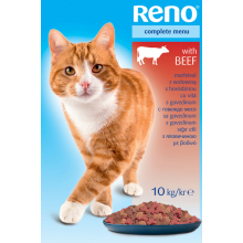 Сухой корм для кошек RENO с говядиной (10 кг)