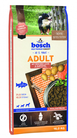 Сухой корм для собак Bosch HPC Adult Лосось и картофель (15 кг) - 1